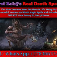 Genuine Death Spells to Kill Someone Overnight, Easy Death Spell Chants That Work Fast +27836633417